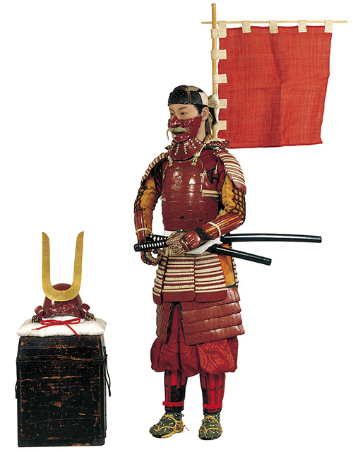朱具足の武将 日本服飾史
